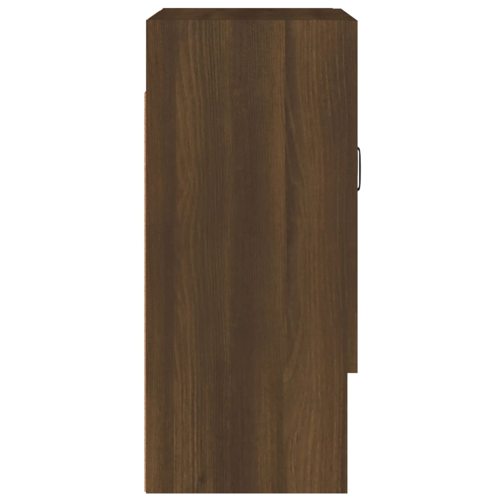 vidaXL Armario de pared madera contrachapada marrón roble 60x31x70 cm