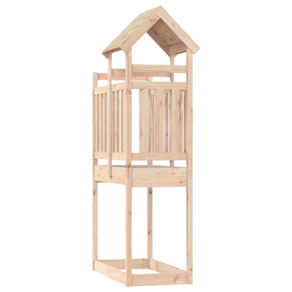 vidaXL Torre de juegos madera maciza de pino 52,5x110,5x214 cm