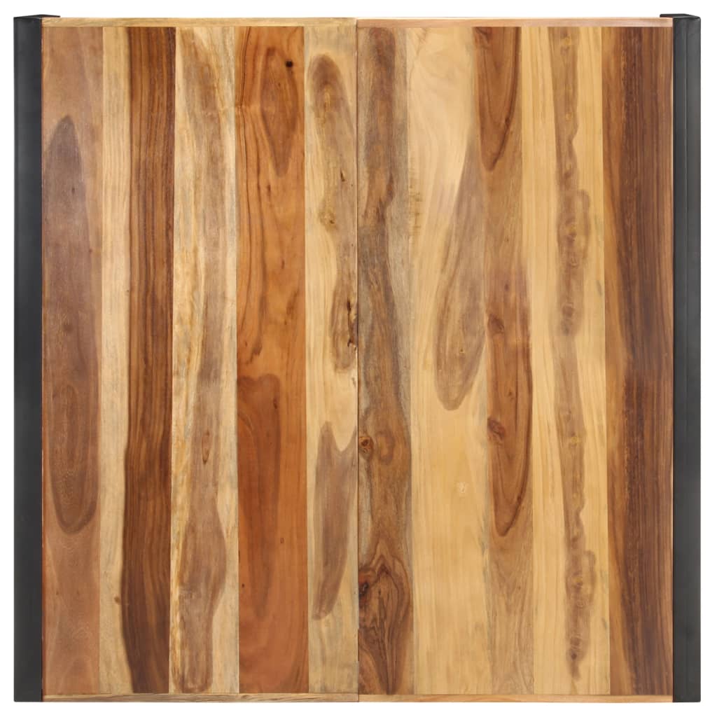 vidaXL Mesa de centro madera maciza acabado de sheesham 120x120x40 cm