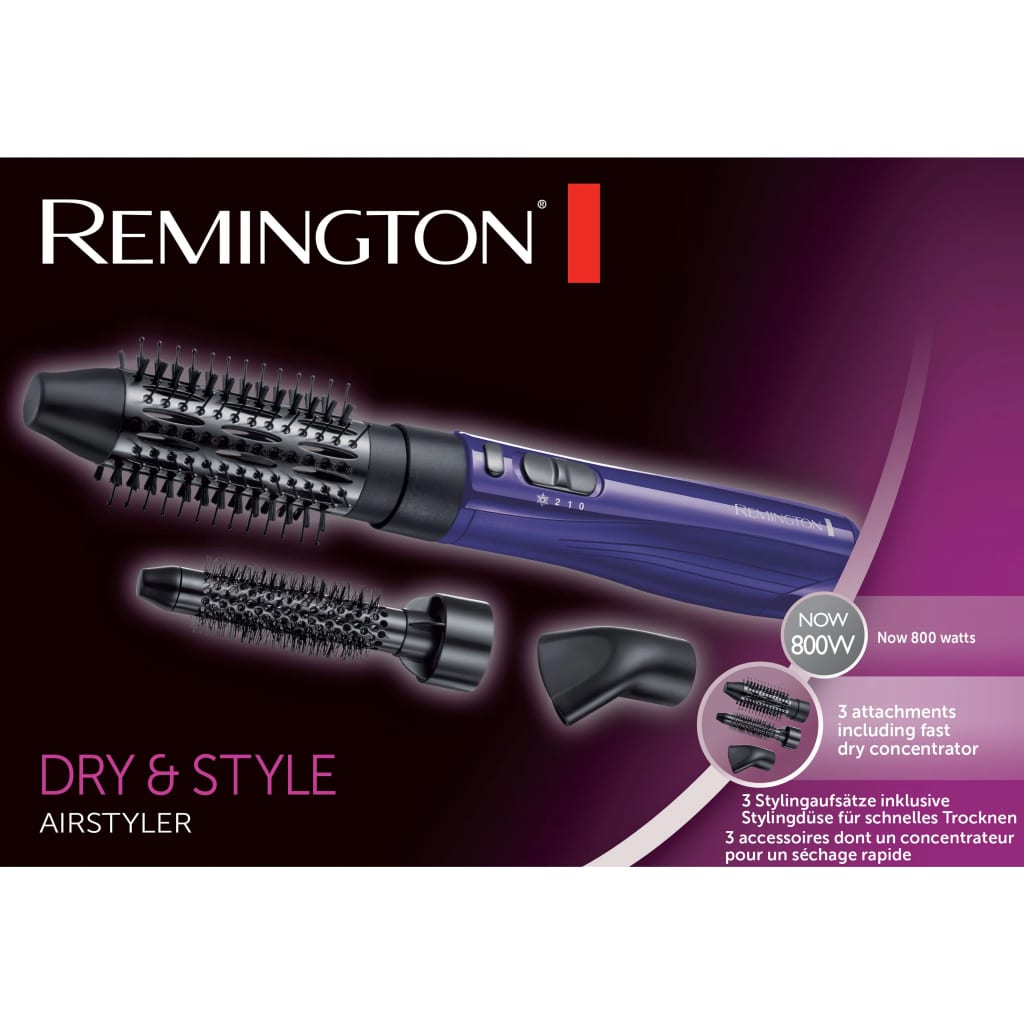 REMINGTON Cepillo secador de pelo Dry and Style AS800 800 W | vidaXL.es