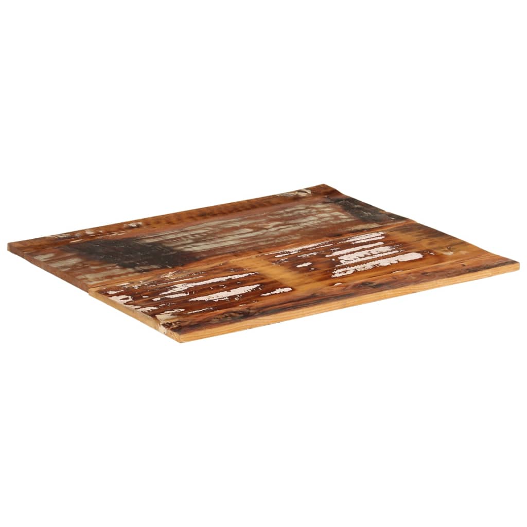 vidaXL Tablero de mesa madera maciza reciclada 80x70x(1,5-1,6) cm