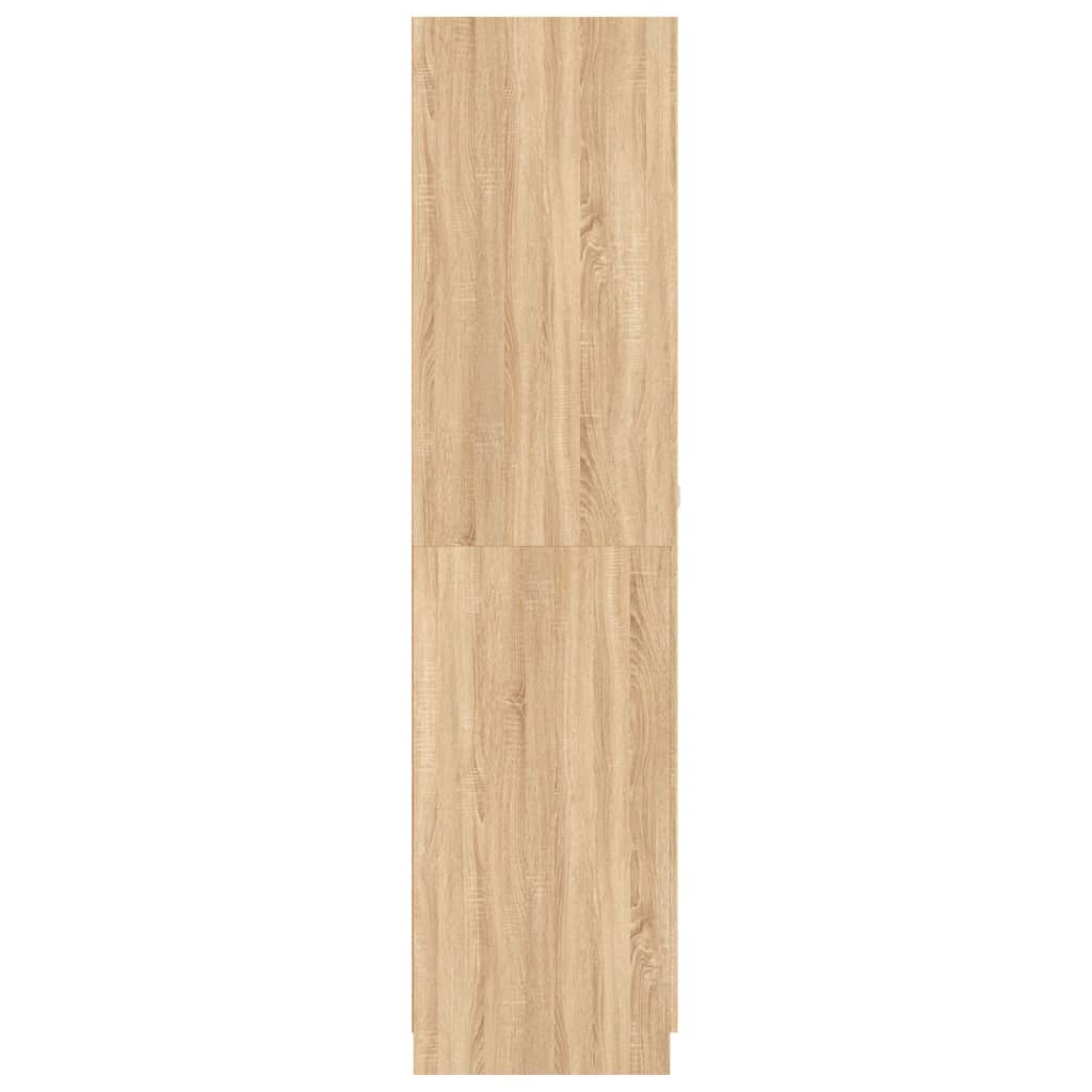 vidaXL Armario de madera contrachapada color roble Sonoma 90x52x200 cm