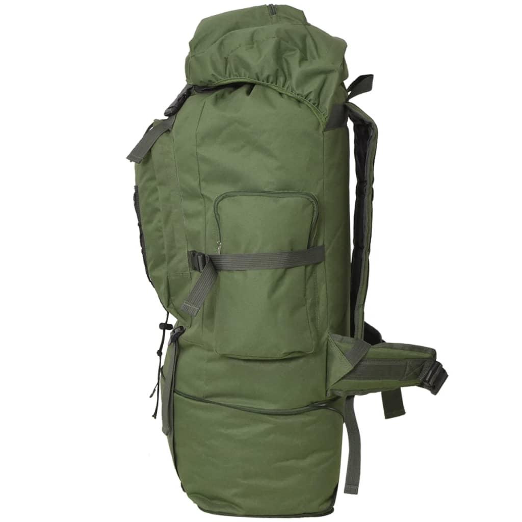 vidaXL Mochila militar XXL 100 verde | vidaXL.es
