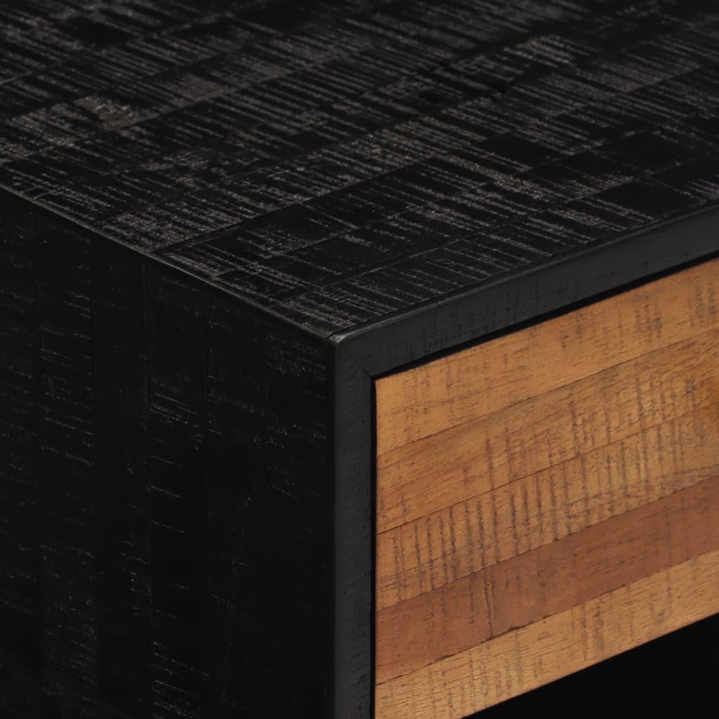 vidaXL Mesita de noche madera maciza de teca 40x30x50 cm
