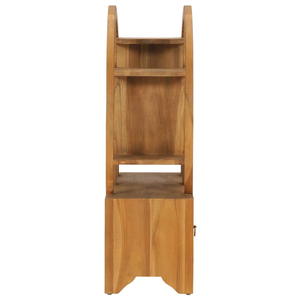 vidaXL Armario con estante Yin Yang madera maciza de teca 68x26x83 cm