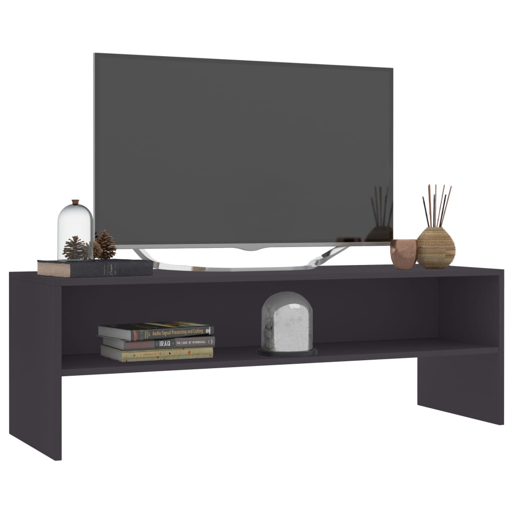 vidaXL Mueble para TV madera contrachapada gris 120x40x40 cm