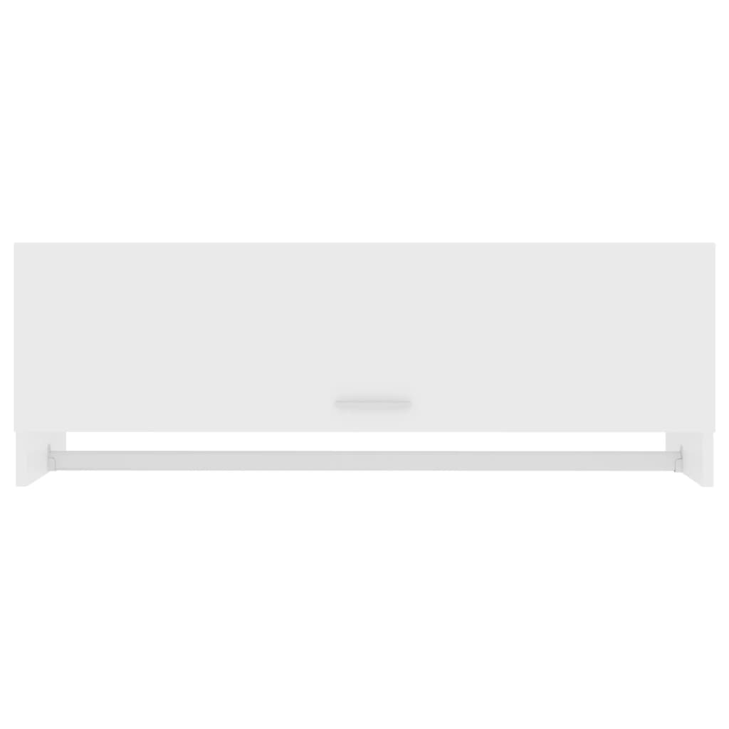vidaXL Armario de madera contrachapada blanco 100x32,5x35 cm