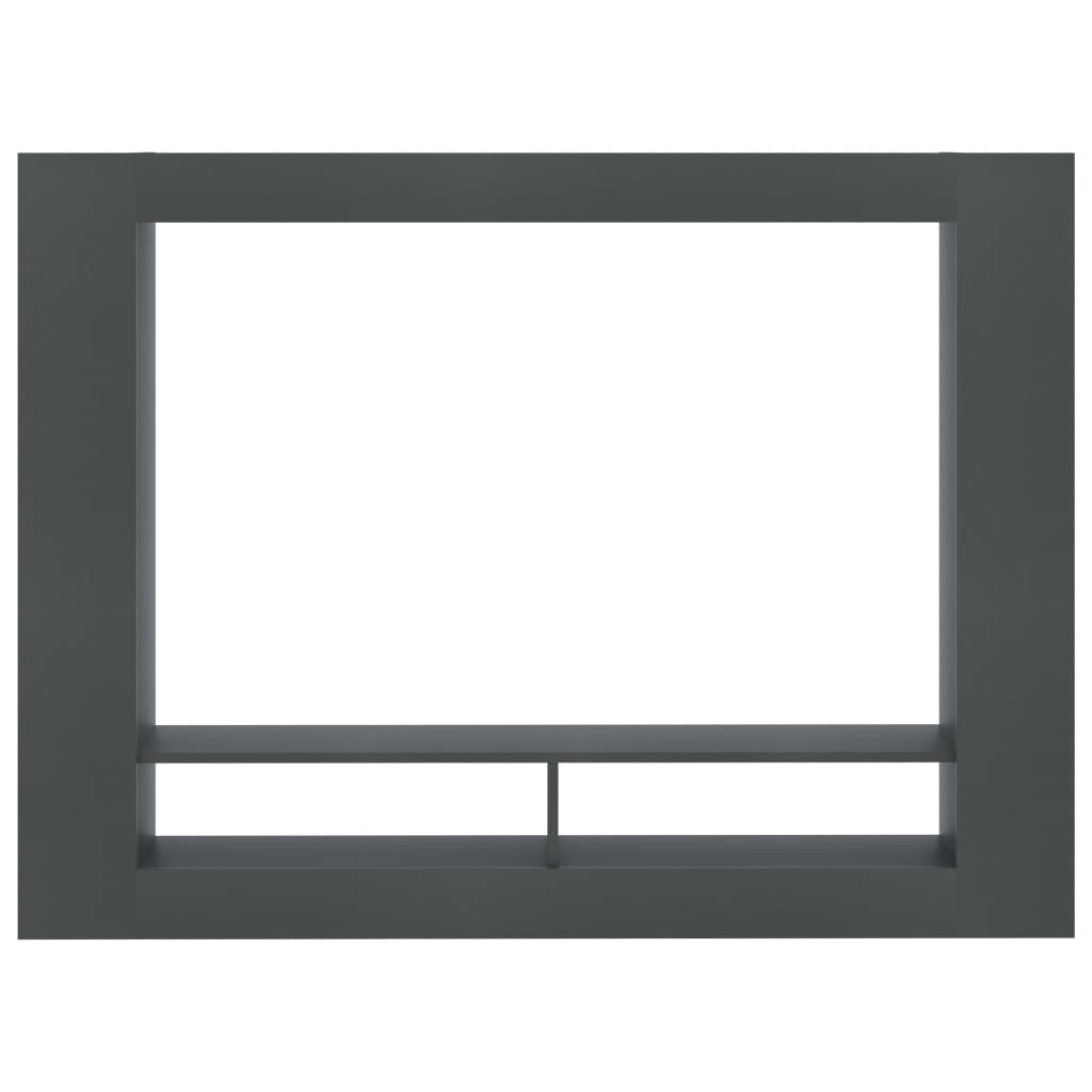 vidaXL Mueble de TV madera contrachapada gris 152x22x113 cm