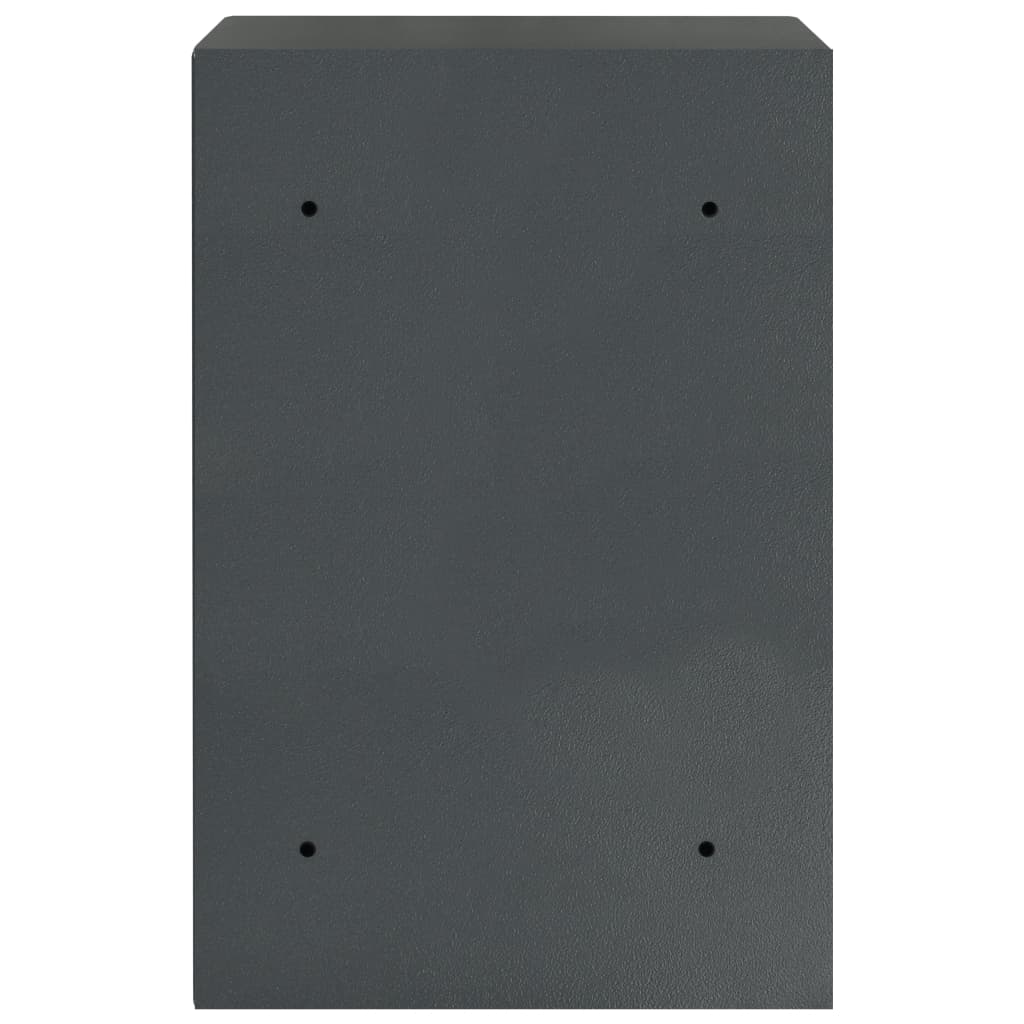 vidaXL Caja fuerte digital gris oscuro 40x35x60 cm