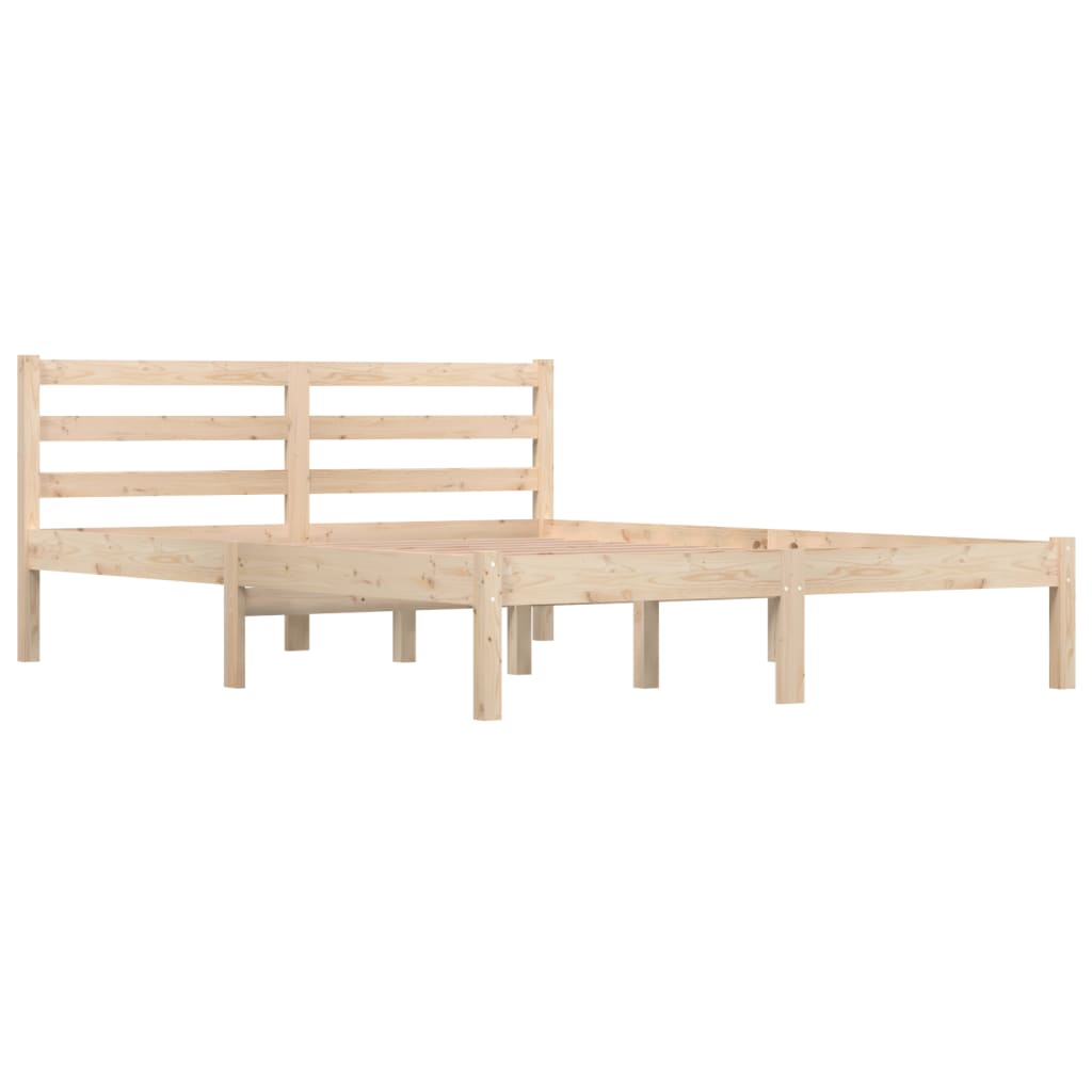vidaXL Estructura de cama madera maciza pino pequeña doble 120x190 cm
