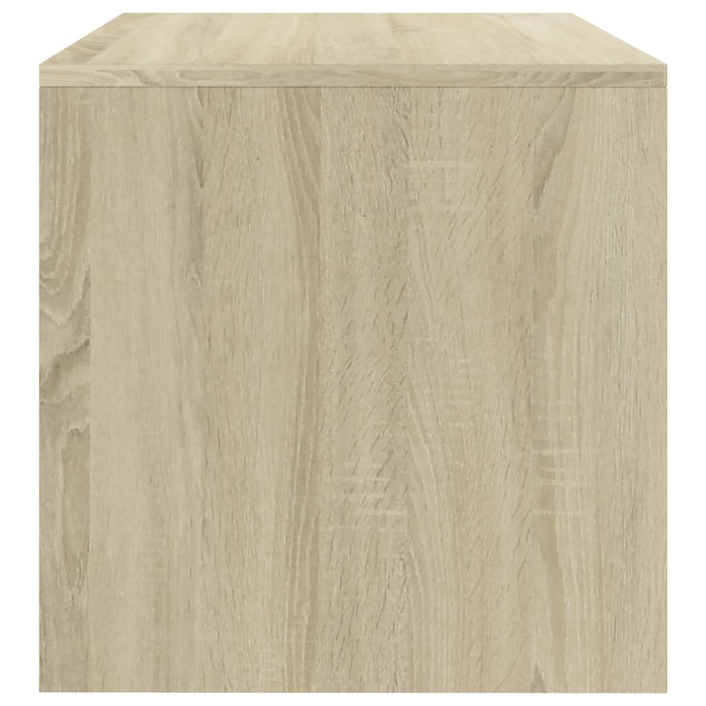 vidaXL Mueble de TV madera contrachapada color roble 100x40x40cm