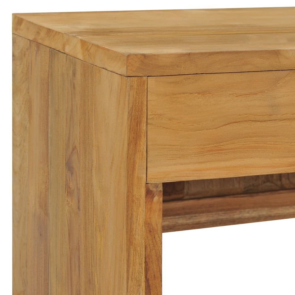 vidaXL Mueble para TV de madera maciza de teca 100x35x45 cm