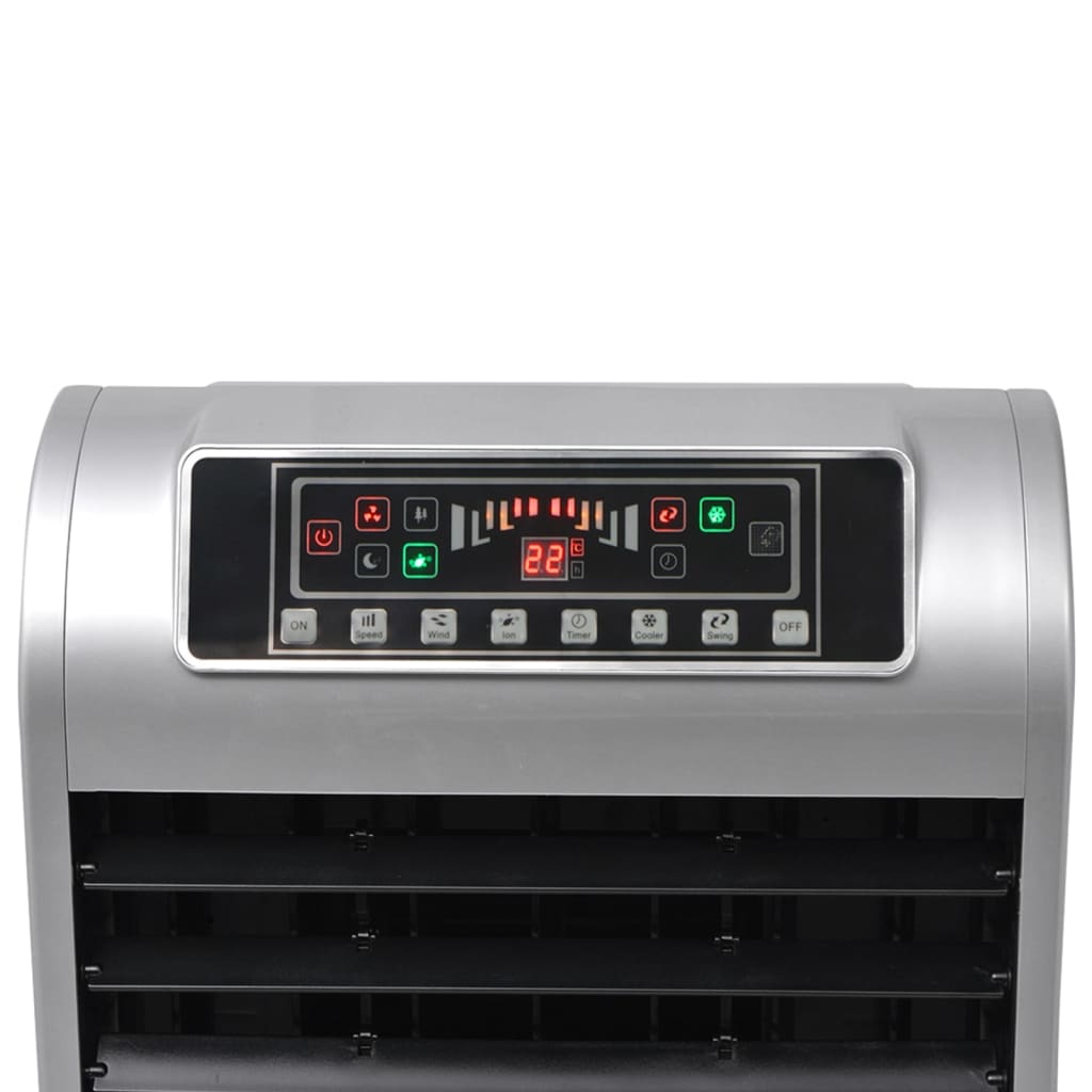 vidaXL Enfriador de aire portátil 120 W 8 L 385 m³/h 37,5x35x94,5 cm