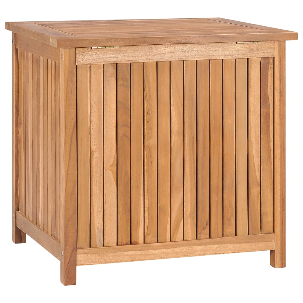 vidaXL Caja de almacenaje de jardín madera maciza de teca 60x50x58 cm