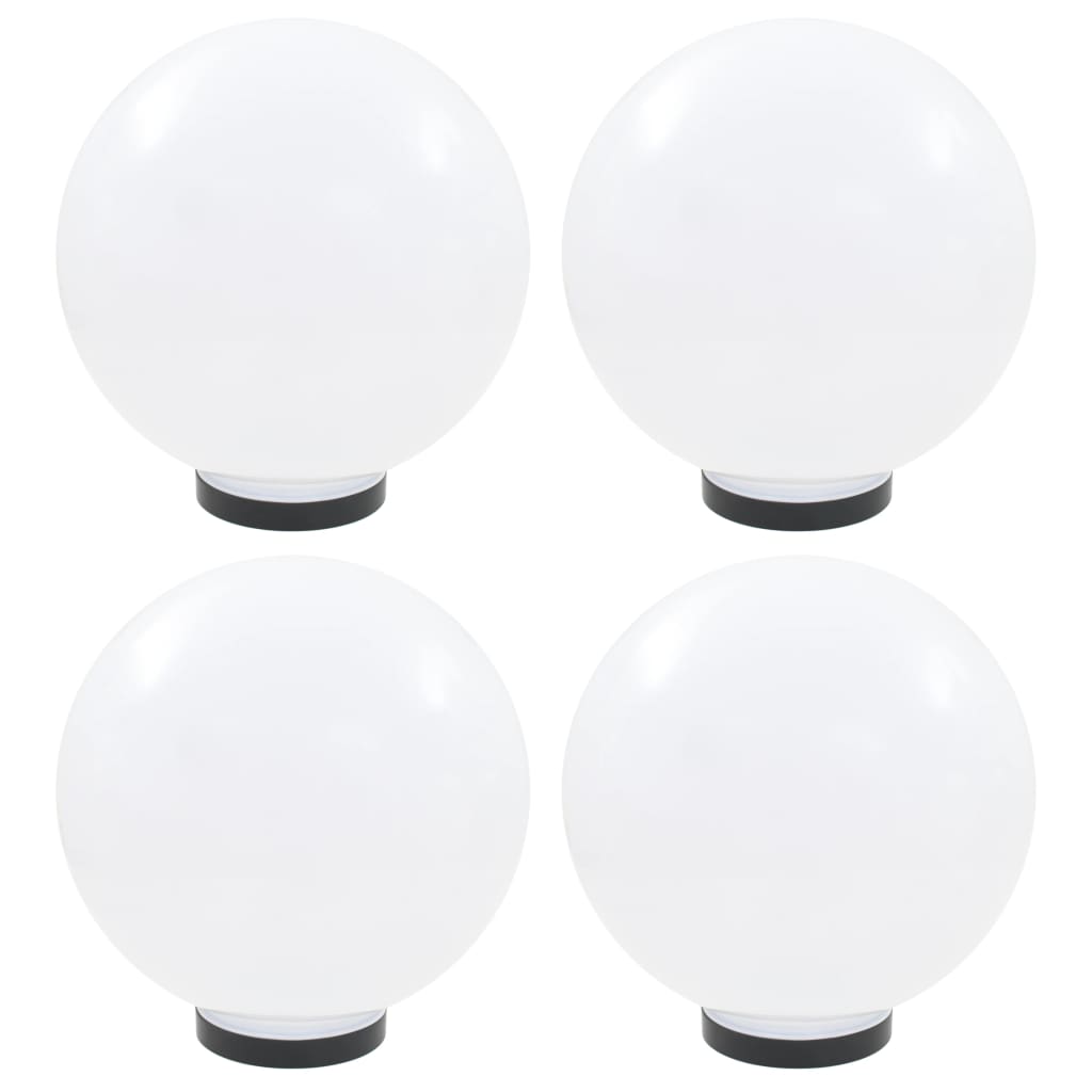 vidaXL Lámparas de bola LED 4 unidades esféricas PMMA 30 cm