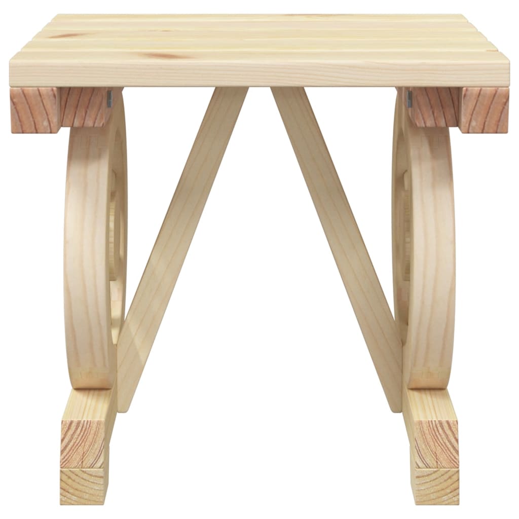 vidaXL Juego de muebles de jardín 3 piezas madera maciza de abeto
