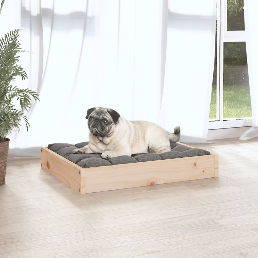 vidaXL Cama para perros madera maciza de pino 61,5x49x9 cm