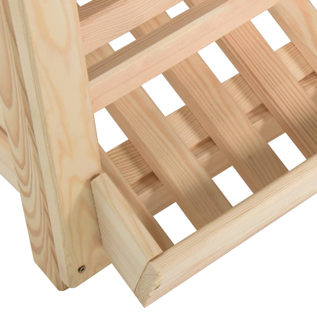 vidaXL Caja para patatas madera maciza de pino 60x40x50 cm