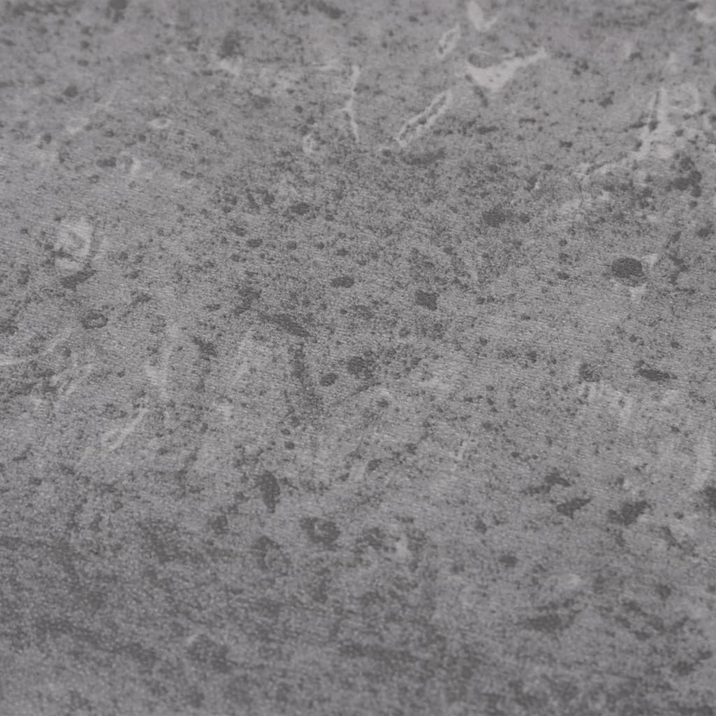 vidaXL Lamas de suelo no autoadhesivos PVC marrón cemento 5,26 m² 2 mm