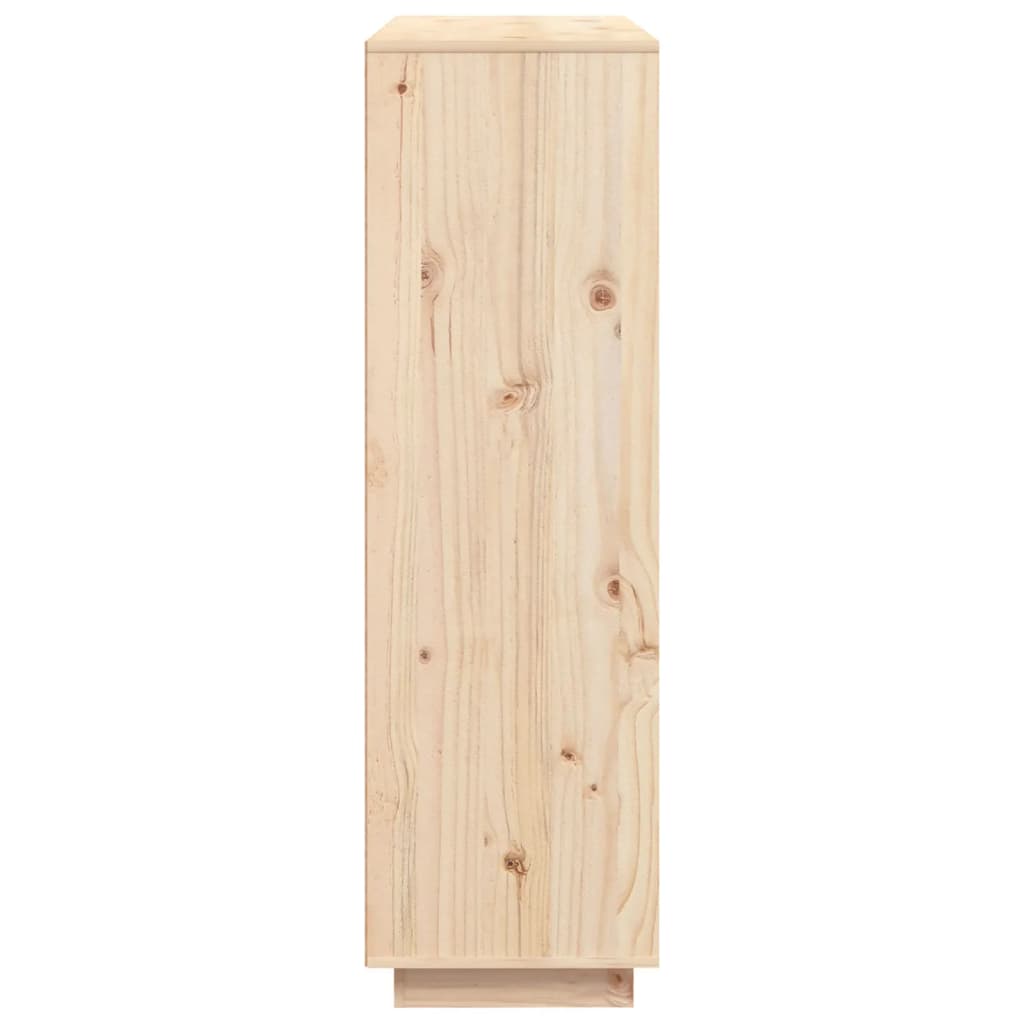 vidaXL Aparador alto de madera maciza de pino 110,5x35x117 cm