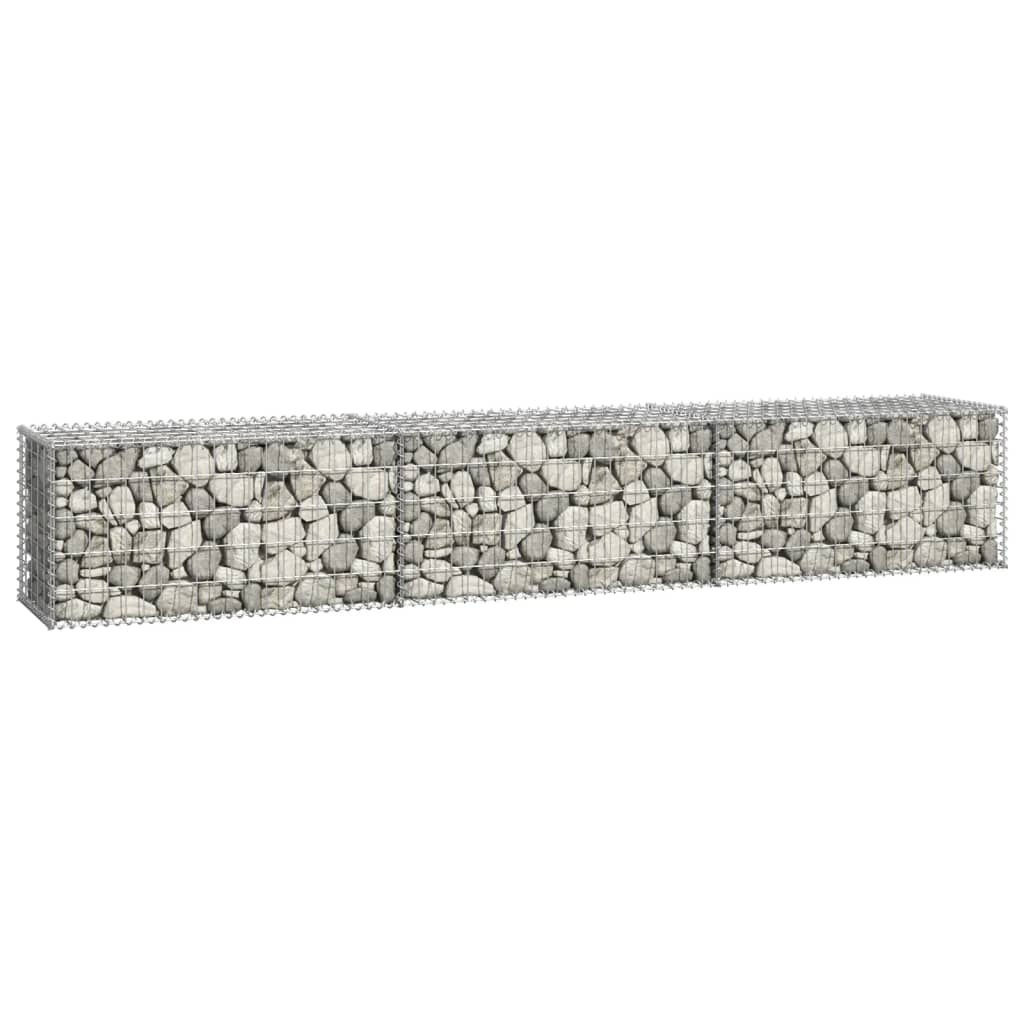 vidaXL Muro de gaviones con cubiertas acero galvanizado 300x50x50 cm