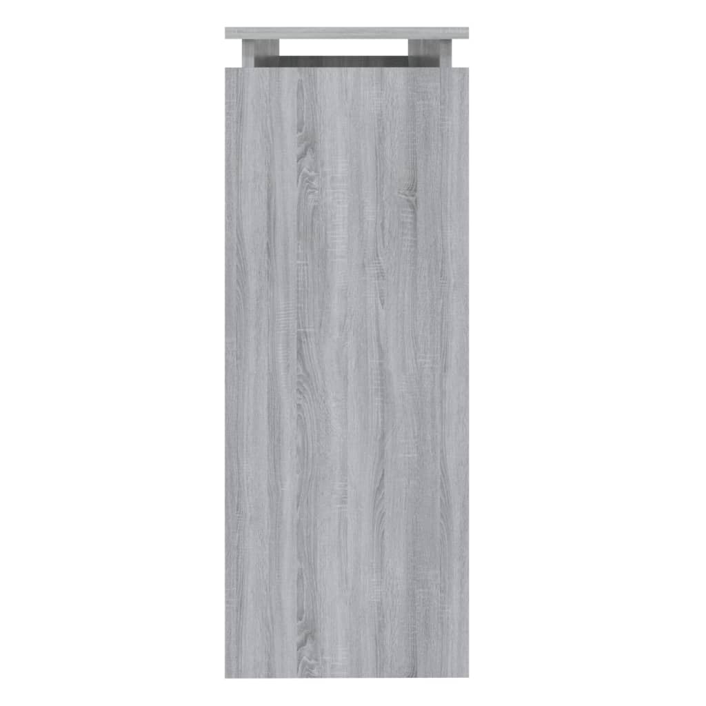 vidaXL Mesa consola madera contrachapada gris Sonoma 102x30x80 cm