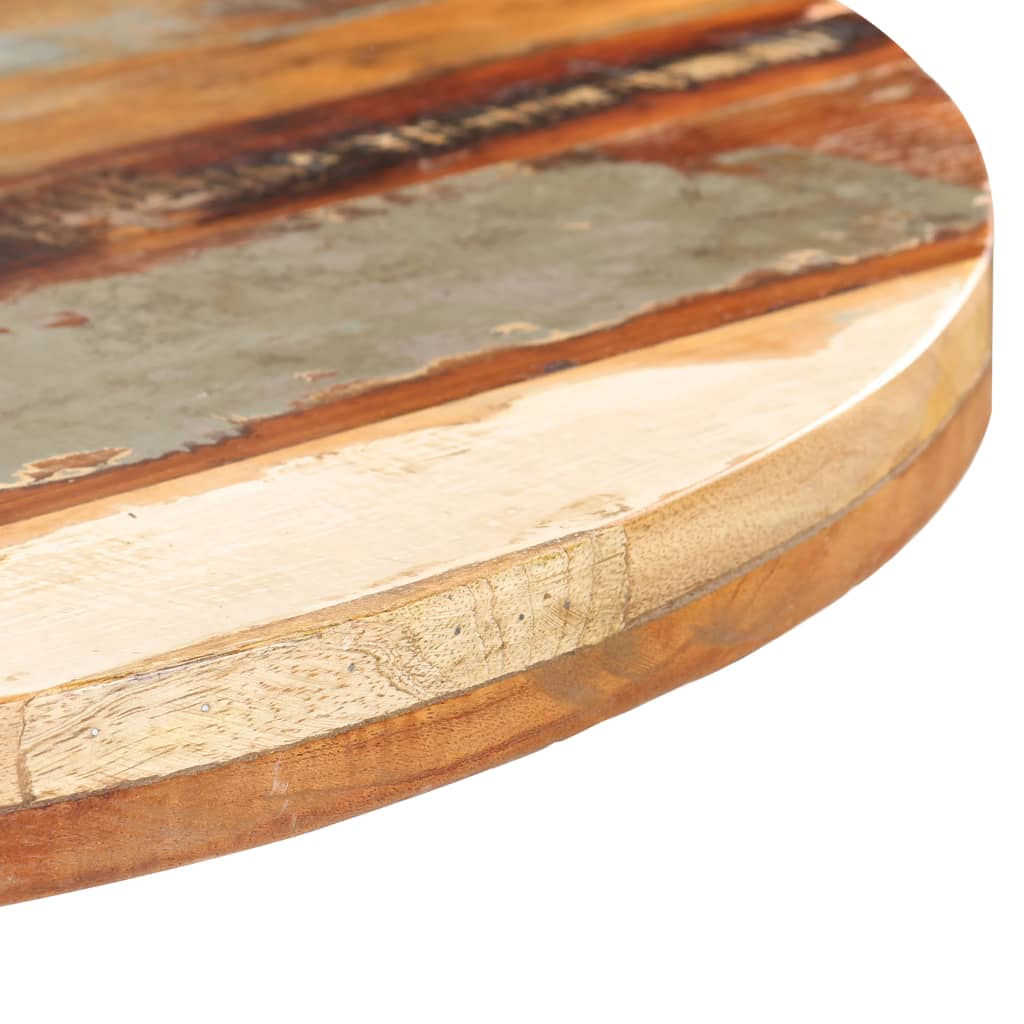 vidaXL Mesa de bistró redonda madera maciza reciclada Ø70x75 cm