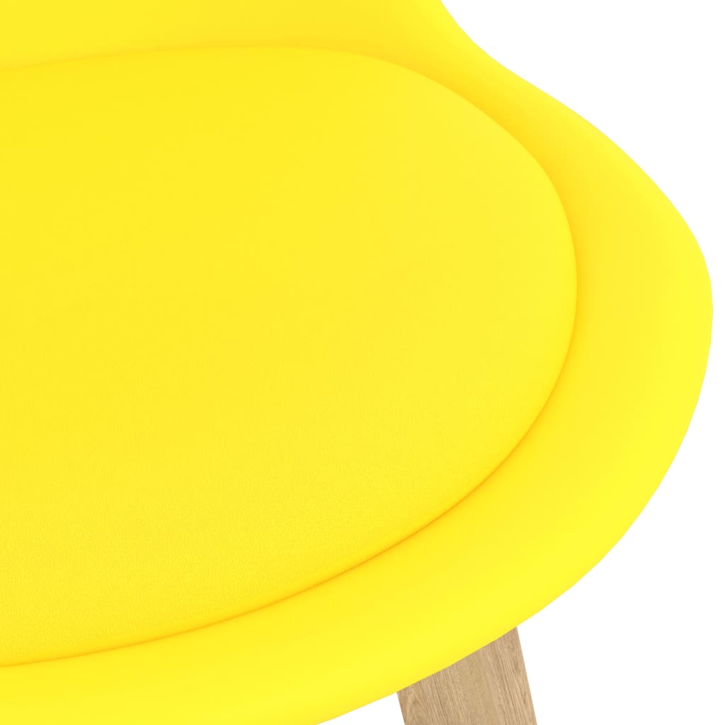 vidaXL Mesa alta y taburetes de bar 5 piezas amarillo