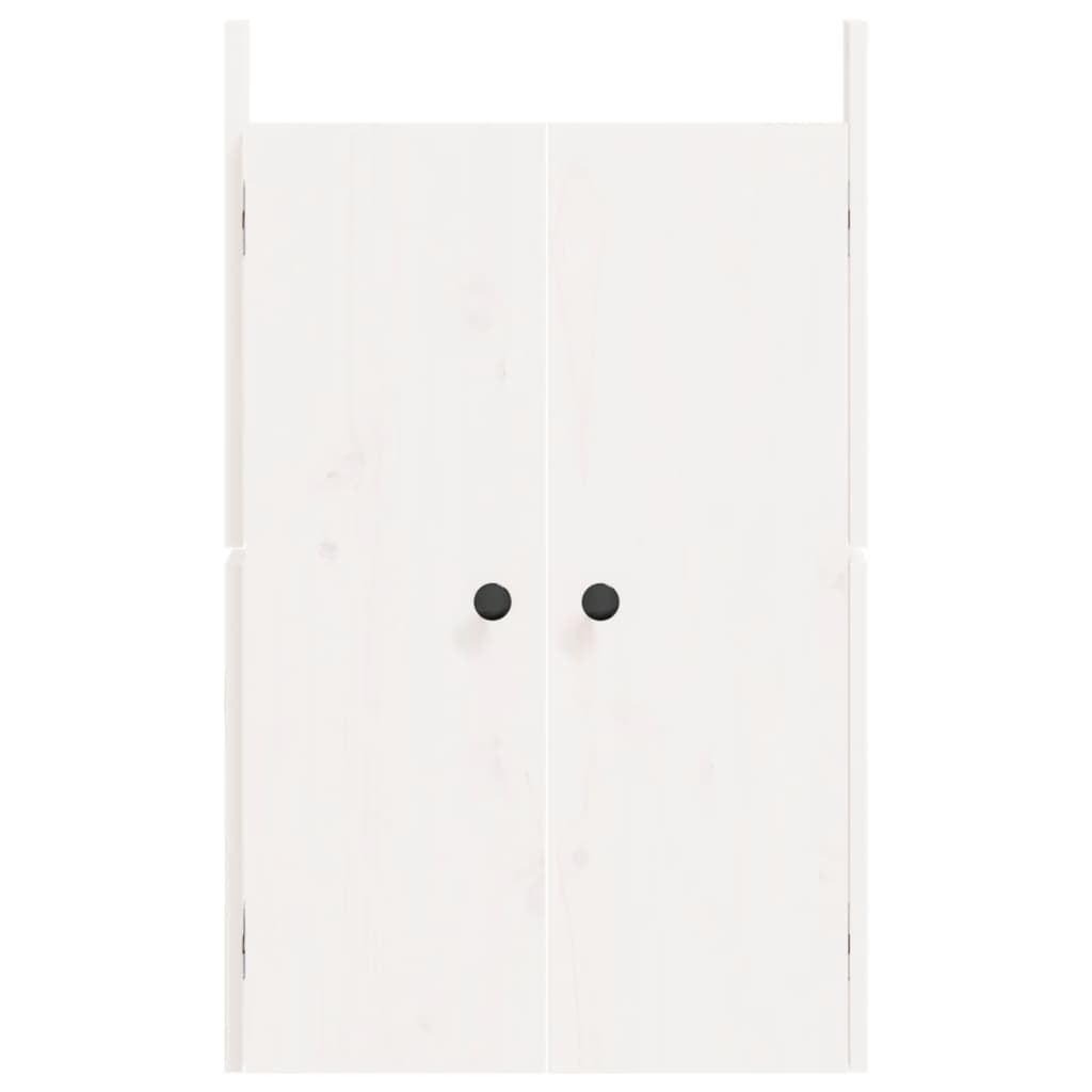 vidaXL Puertas de cocina exterior madera maciza pino blanco 50x9x82 cm