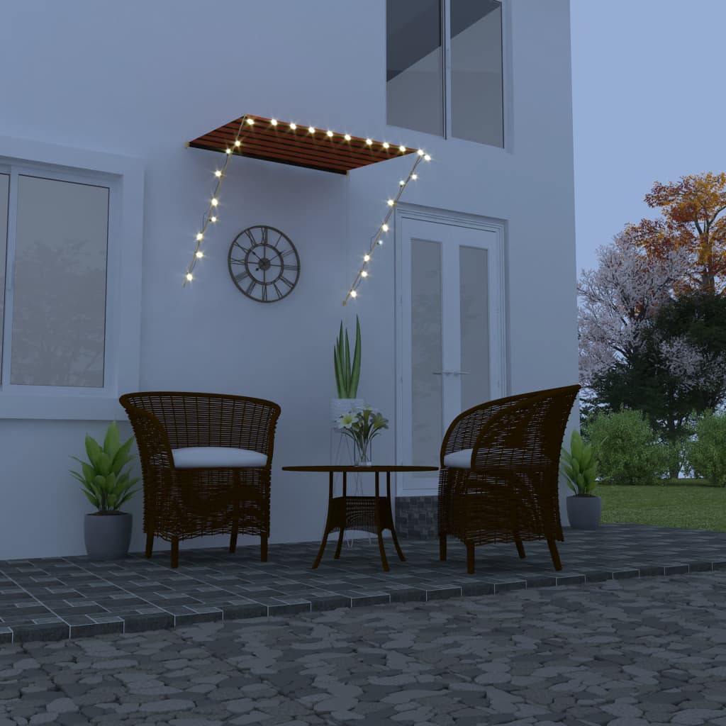 Toldo Retráctil De Tela Y Acero 150x150 Cm Gris - Para Terraza, Balcón O Patio, Protección Solar UV