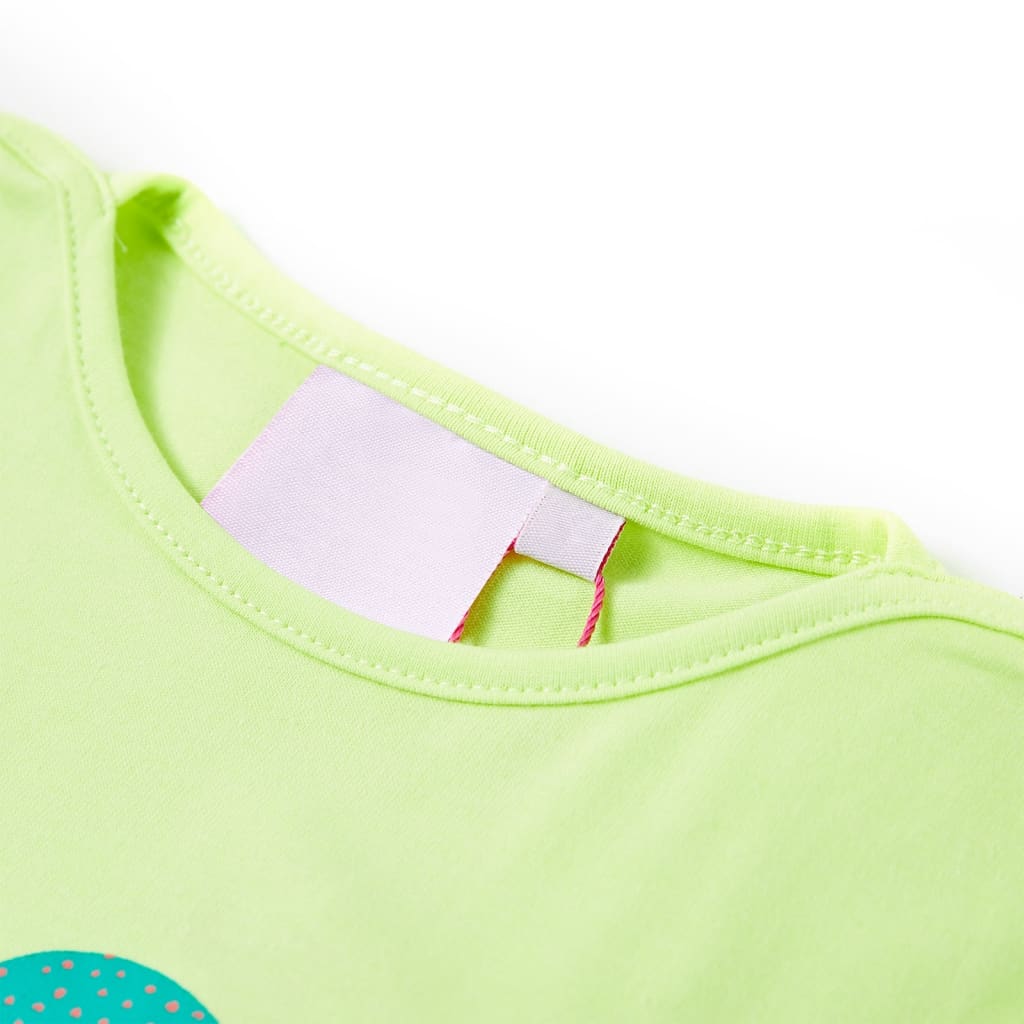 Camiseta infantil amarillo fluorescente 92