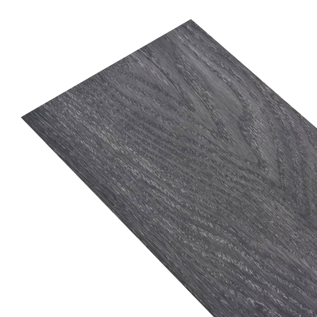 vidaXL Lamas de suelo PVC autoadhesivas negro y blanco 2,51m² 2mm