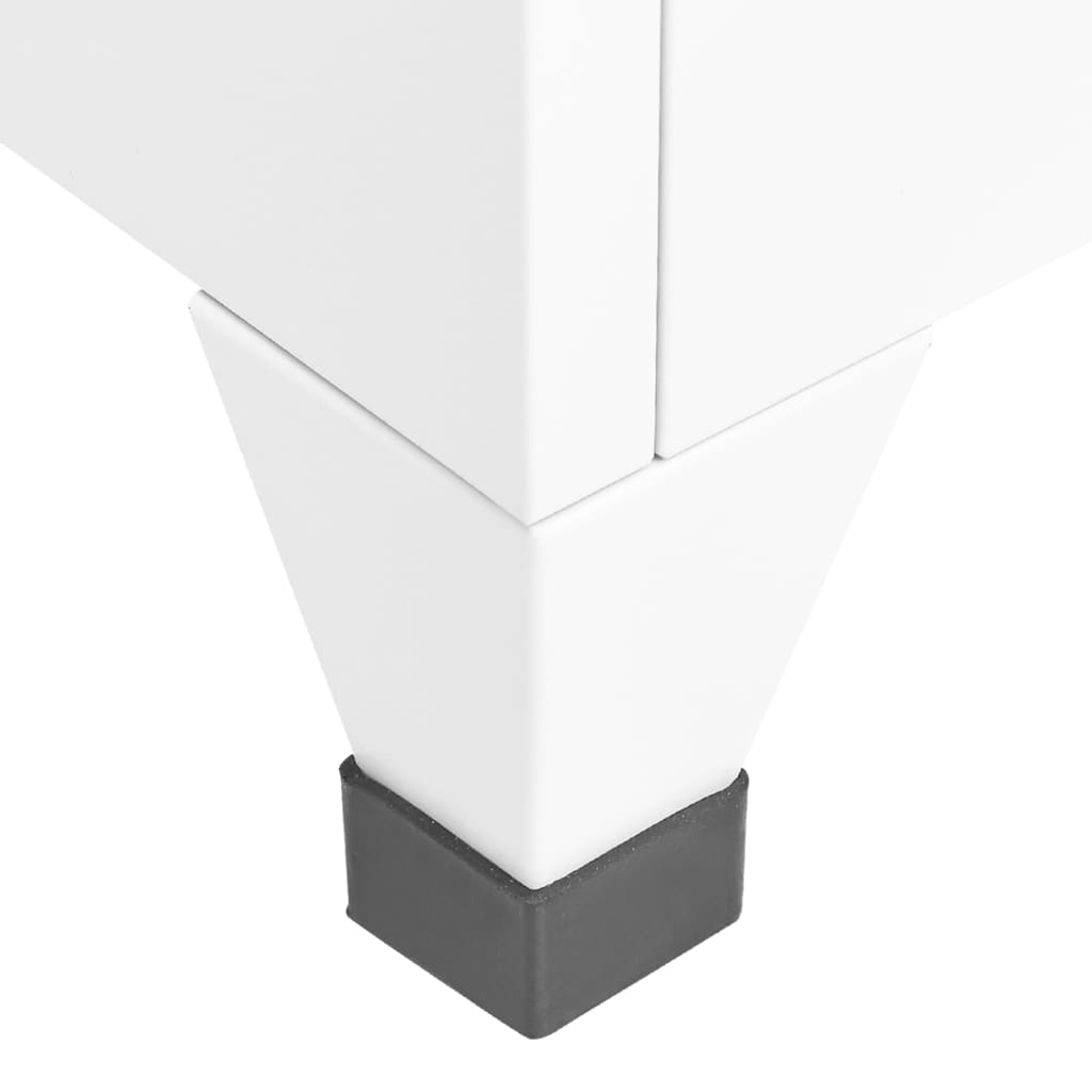 vidaXL Taquilla de acero blanco 90x45x180 cm