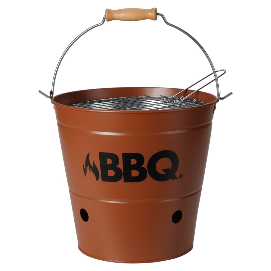 ProGarden Barbacoa de cubo BBQ naranja oscuro 26 cm