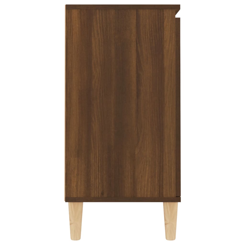 vidaXL Aparador de madera contrachapada roble marrón 103,5x35x70 cm