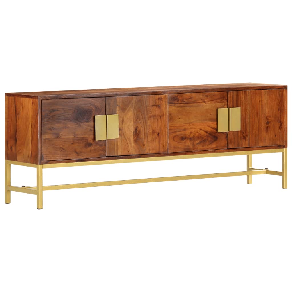 vidaXL Mueble para TV de madera maciza de acacia 140x30x50 cm