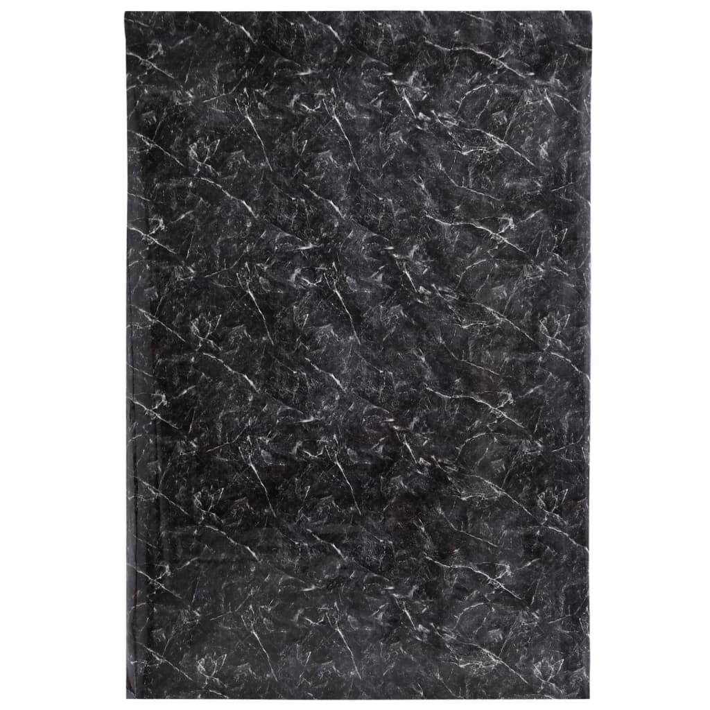 vidaXL Pegatinas de mueble autoadhesivas PVC negro mármol 90x500 cm