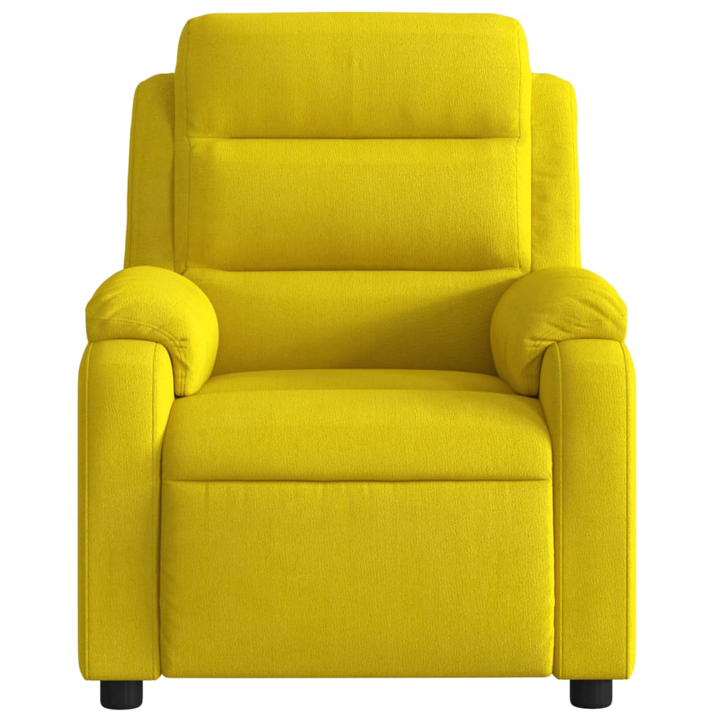 vidaXL Sillón reclinable terciopelo amarillo