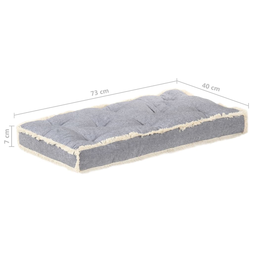 vidaXL Cojín para sofá de palets gris antracita 73x40x7 cm