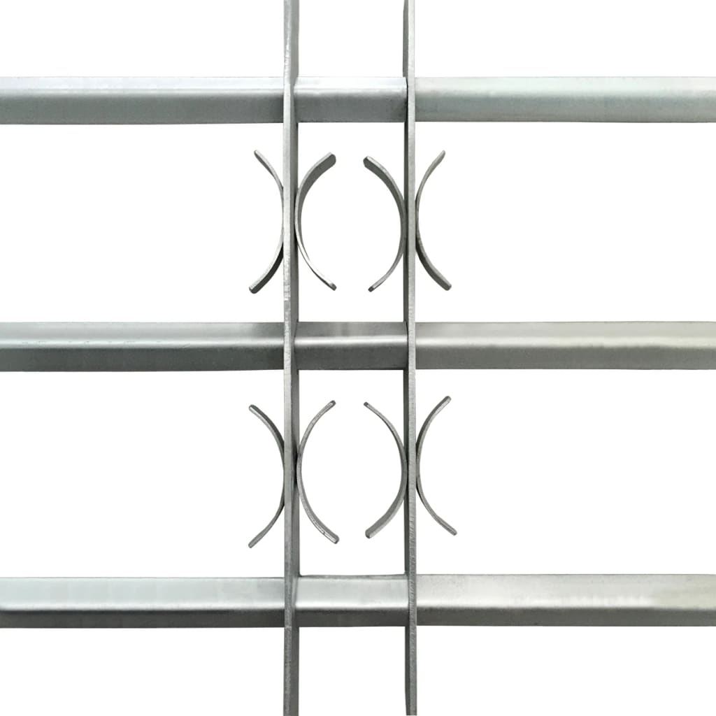 vidaXL Reja de seguridad ajustable ventana con 3 barras 700-1050 mm