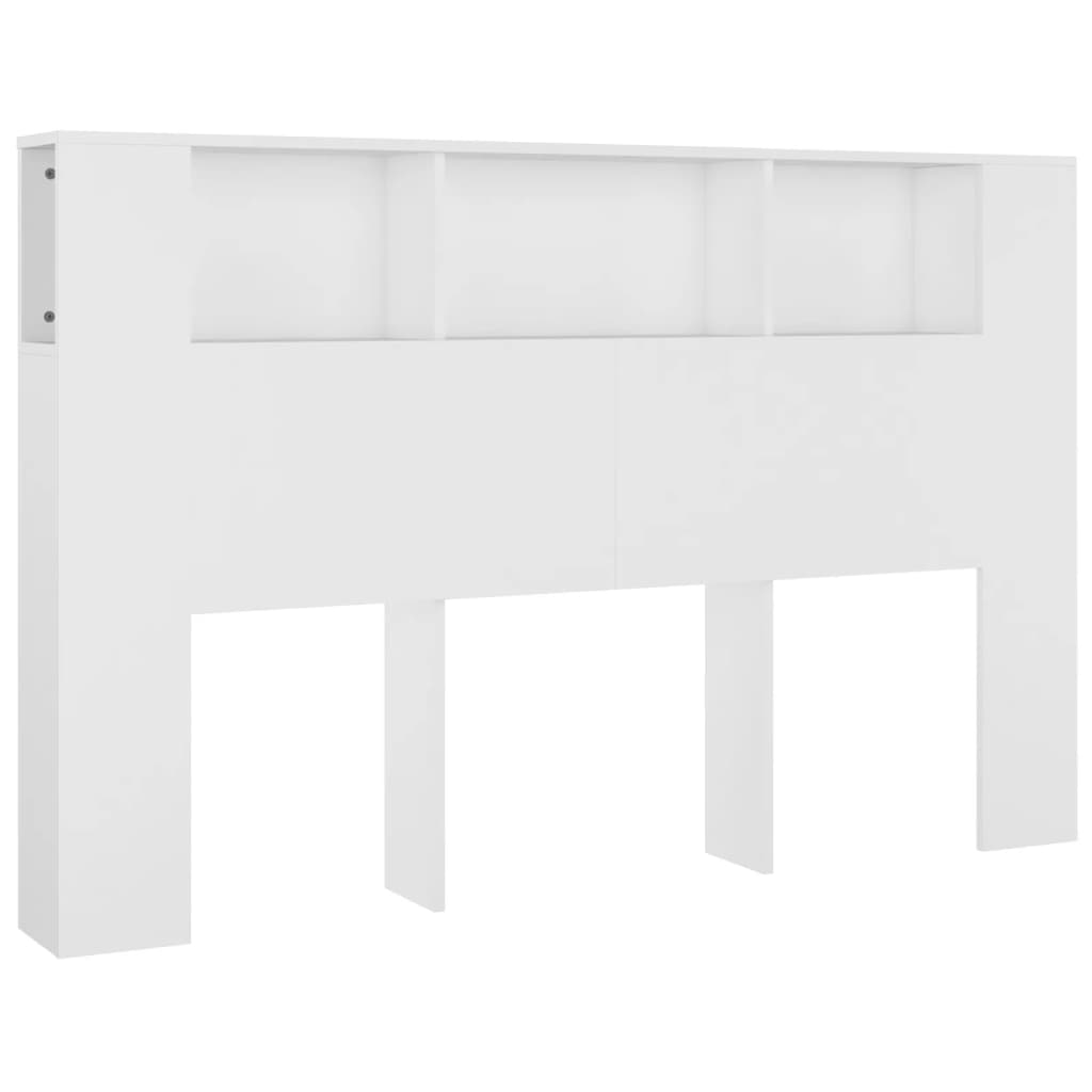 vidaXL Mueble cabecero blanco 160x18,5x104,5 cm