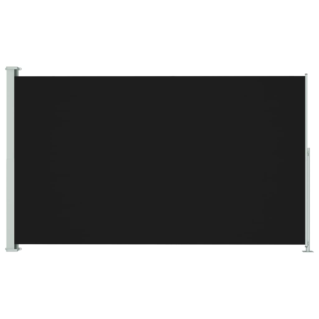vidaXL Toldo lateral retráctil de jardín negro 180x300 cm