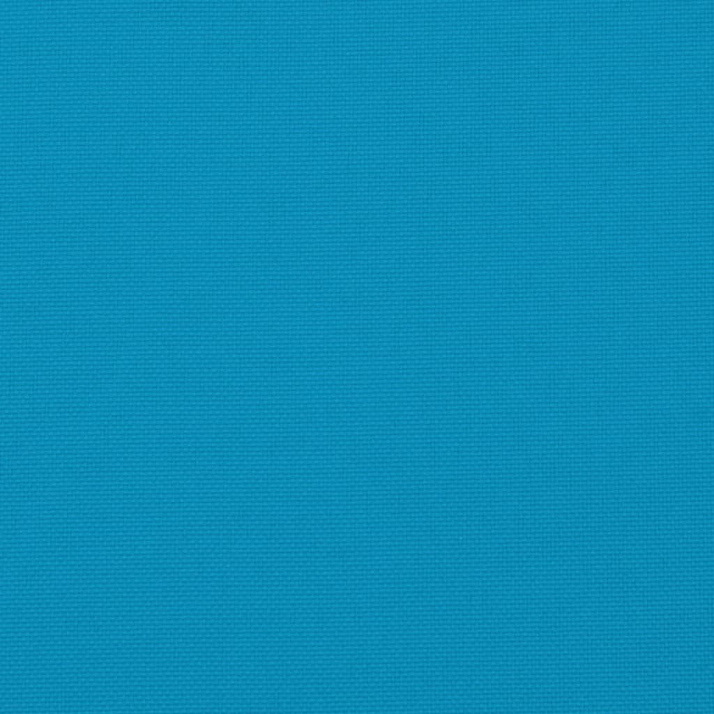 vidaXL Cojines de banco de jardín 2 uds azul claro 120x50x7 cm