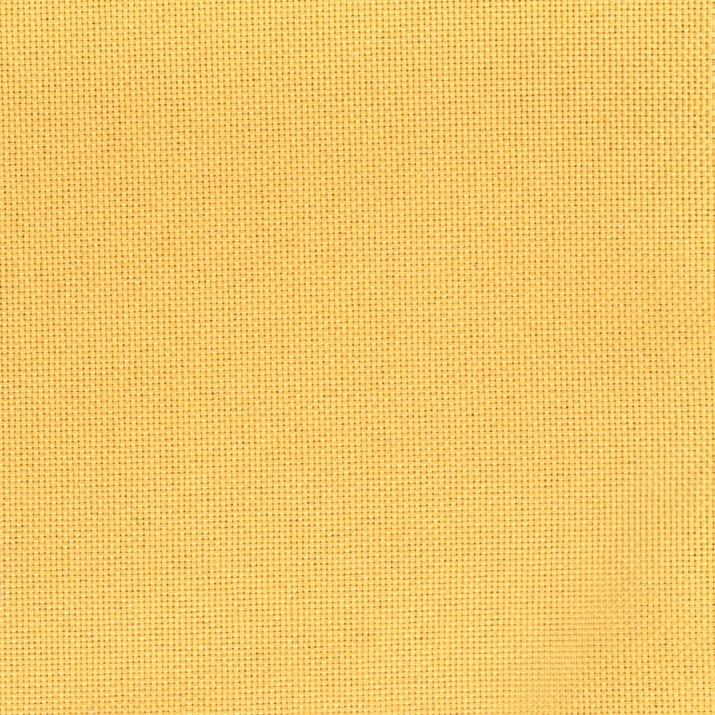 vidaXL Silla de oficina giratoria de tela amarillo mostaza