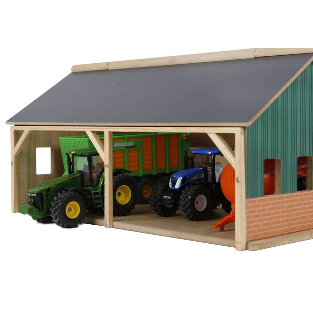 Kids Globe Cobertizo de granja para tractores de juguete 1:50