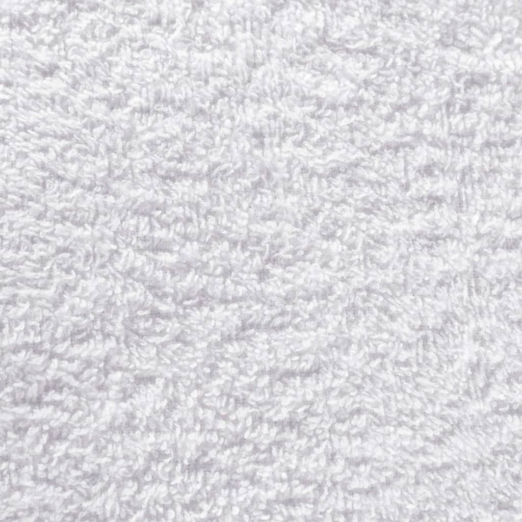 vidaXL Toallas de cortesía 25 uds algodón blanco 350 g/m² 30x50 cm