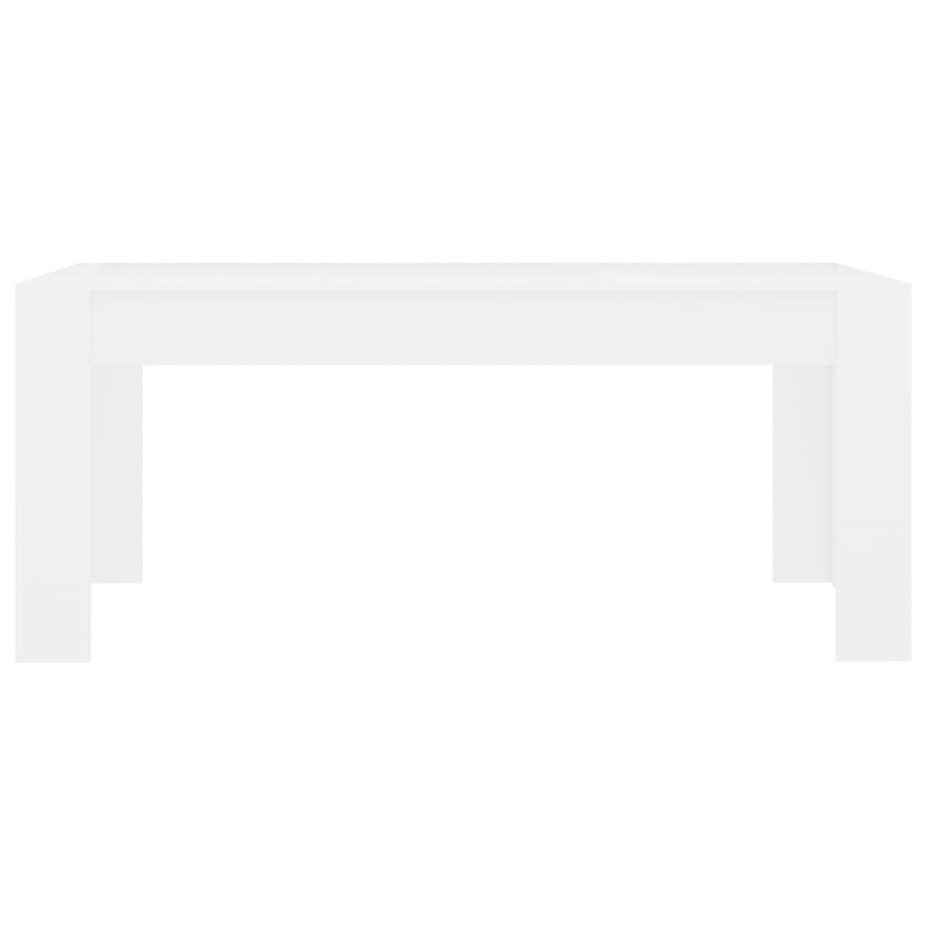 vidaXL Mesa de comedor madera contrachapada blanco 180x90x76 cm