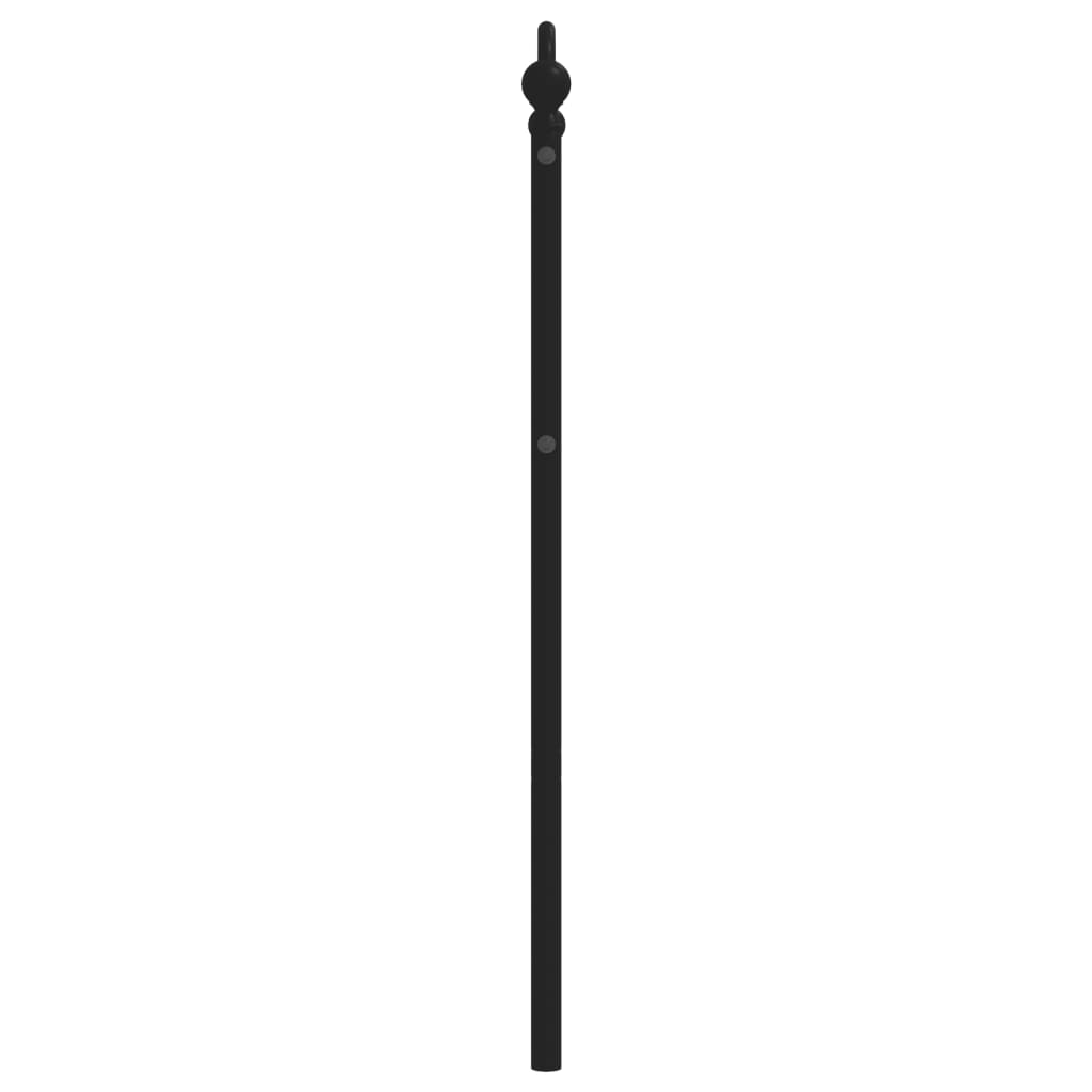 vidaXL Cabecero de metal negro 100 cm