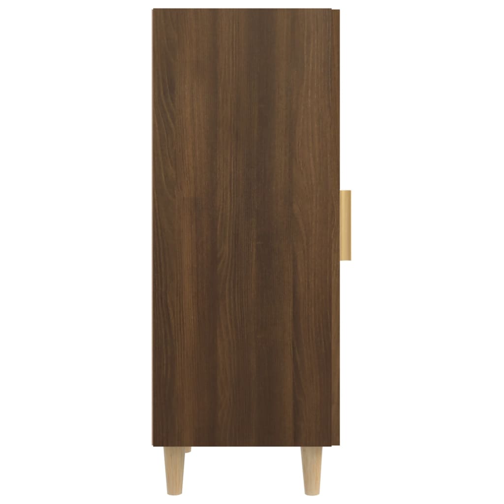 vidaXL Aparador madera contrachapada marrón roble 34,5x34x90 cm