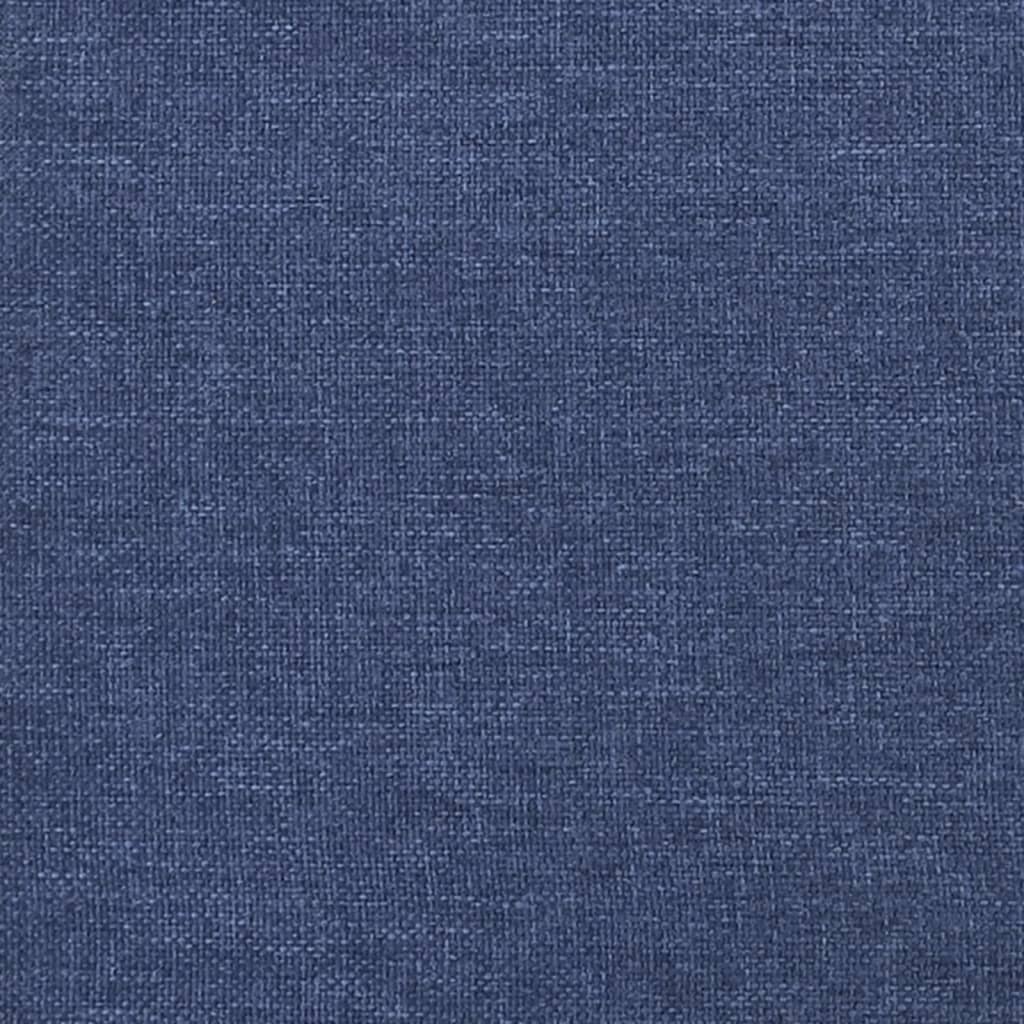 vidaXL Colchón de muelles ensacados tela azul 120x200x20 cm